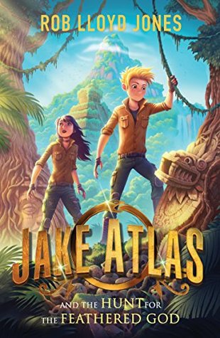 Jake Atlas and the hunt for the feathered god boy and girl with mountain in background creature's face on tree